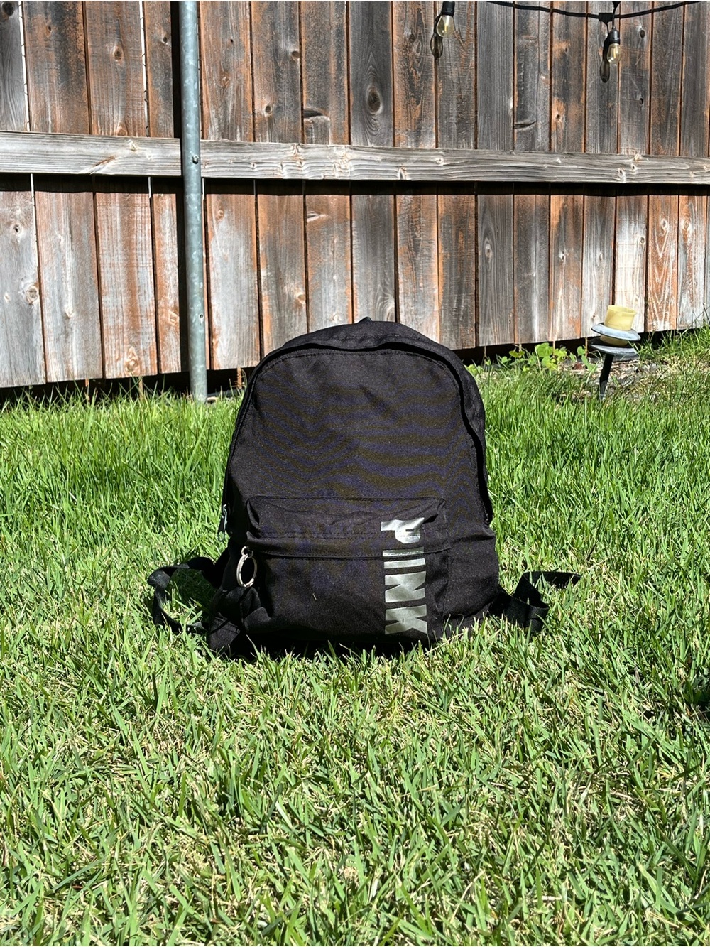 PINK Victoria's Secret Black Logo Backpack
